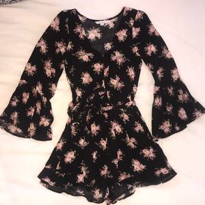 American Eagle Floral Romper